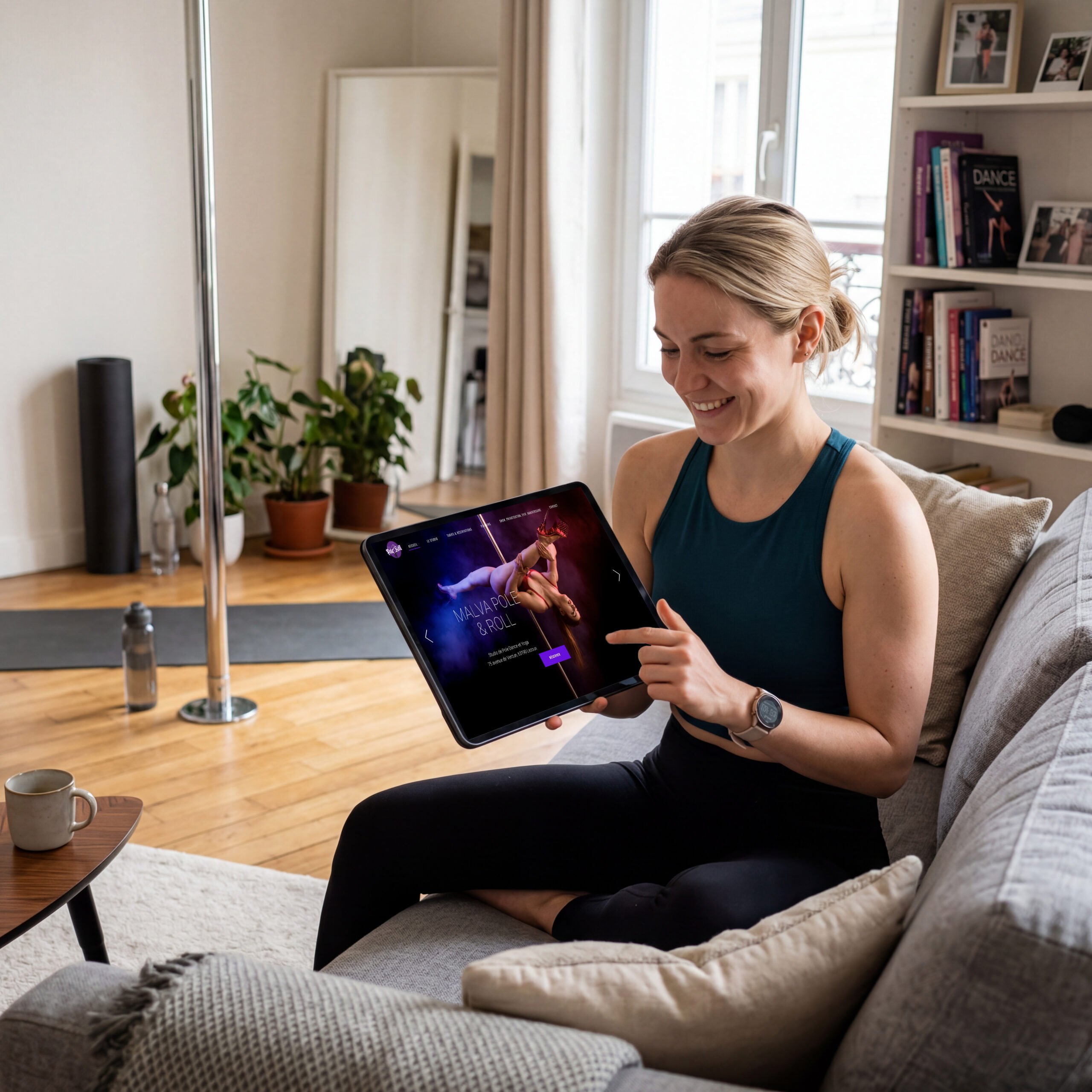 Réservation en ligne des cours de pole dance et yoga sur Bsport